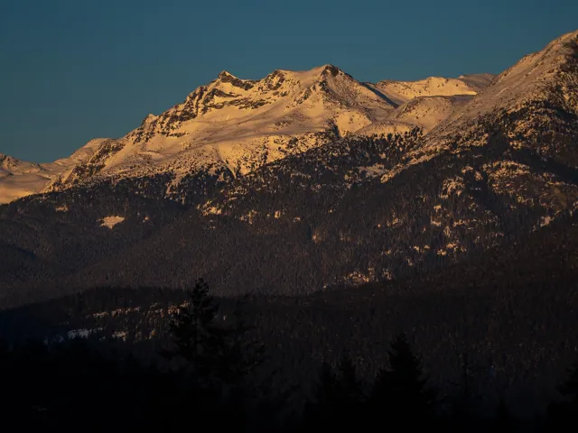 View of mountain background