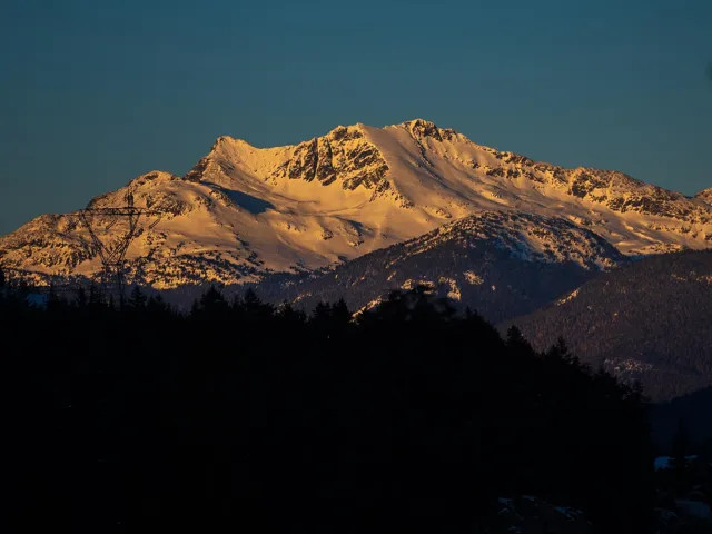 View of mountain background