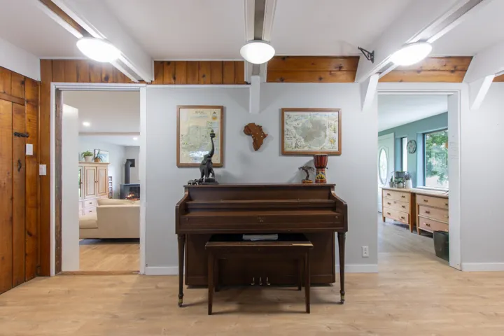 Piano in the dining room