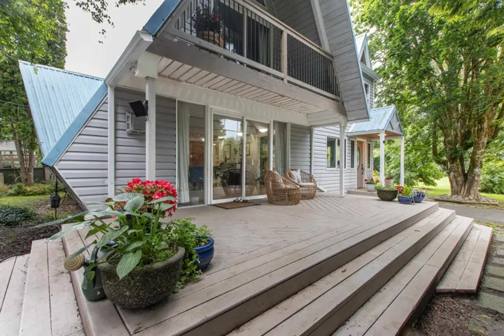 Large wood deck