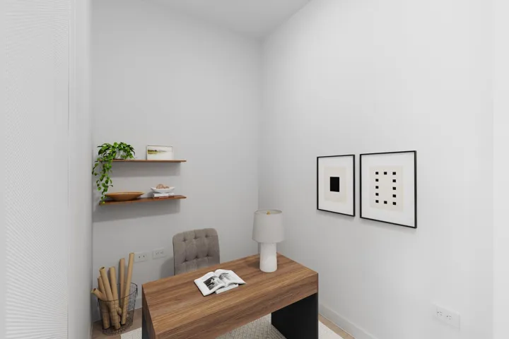 Office space featuring baseboards