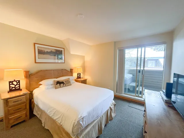 With direct access to private hot tub and balcony