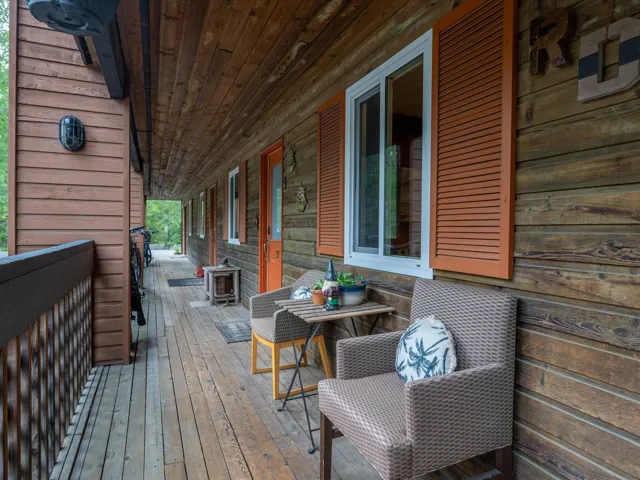 View of wooden terrace