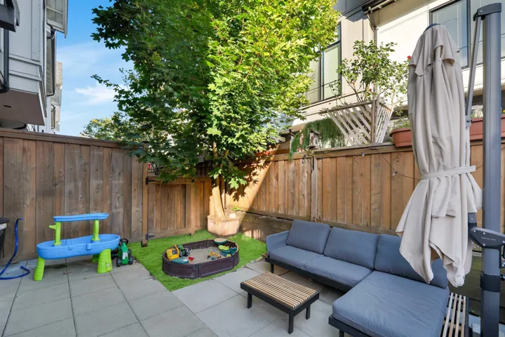 View of patio with an outdoor living space