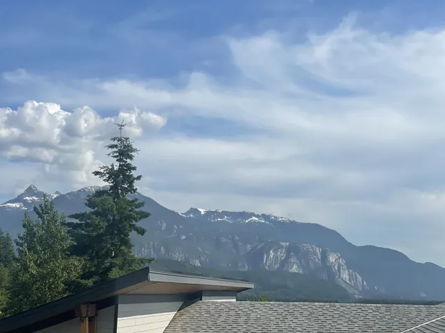 View of mountain background