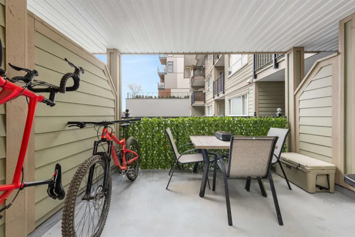View of patio featuring outdoor dining space