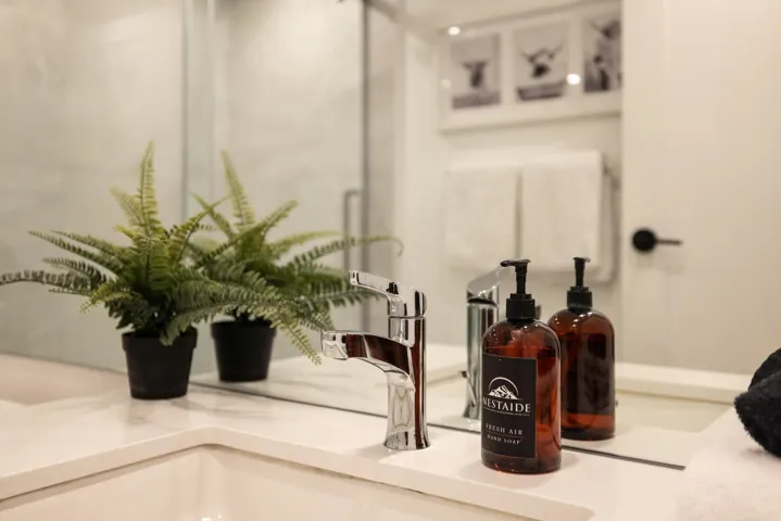 Interior details featuring a sink