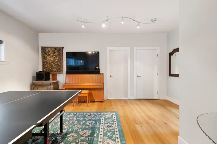 Recreation room, practice your piano playing, then enjoy a game of ping pong, create a gym space.