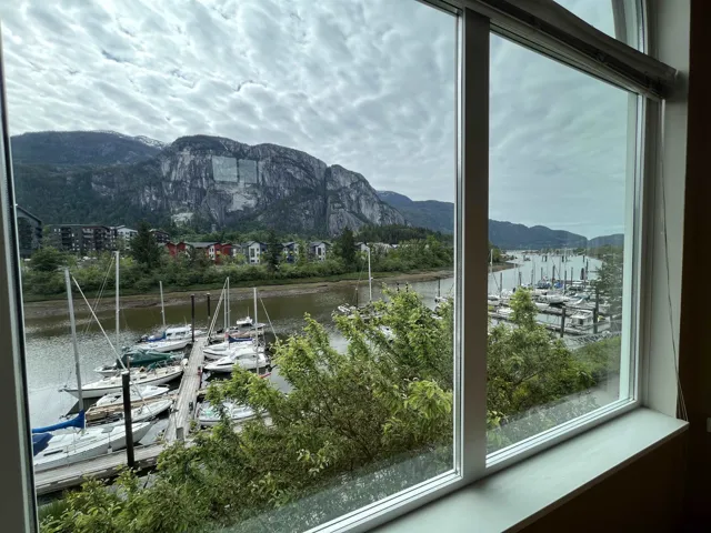 Mountain view featuring a nearby body of water