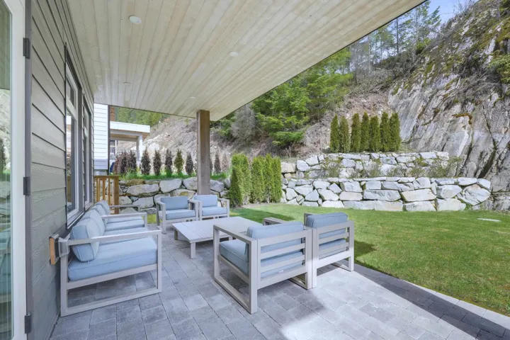 View of patio with an outdoor living space