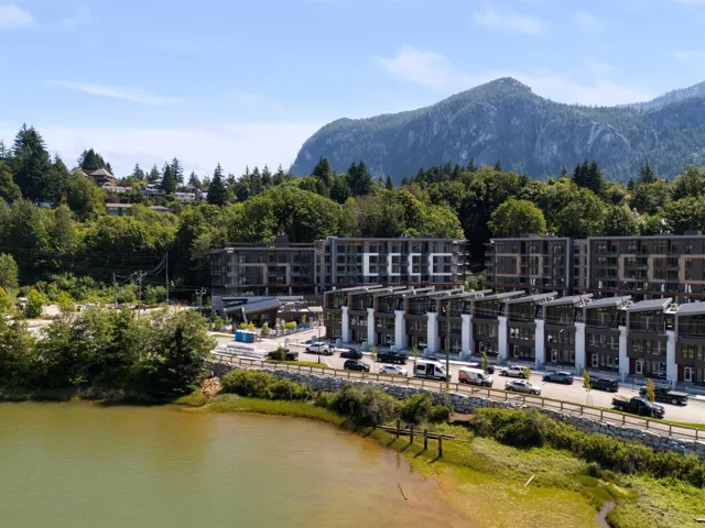 Drone / aerial view of a mountainous background