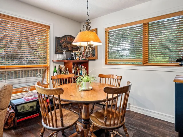 Dining room with wood finished floors