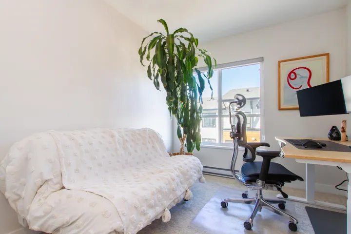 View of carpeted office space