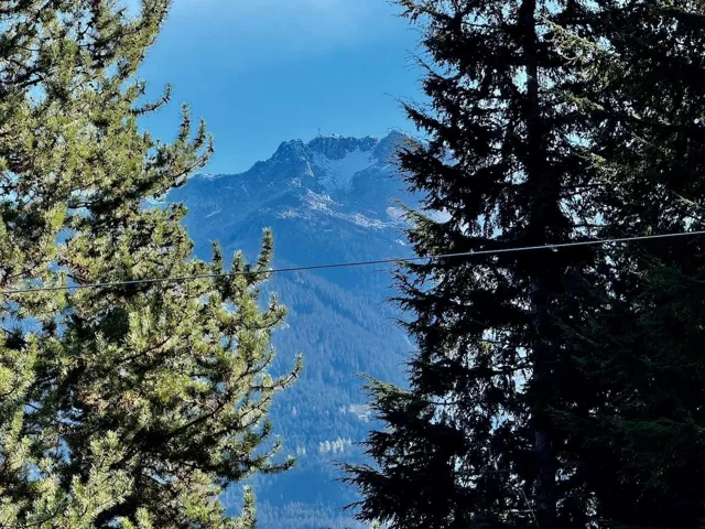View of mountain background