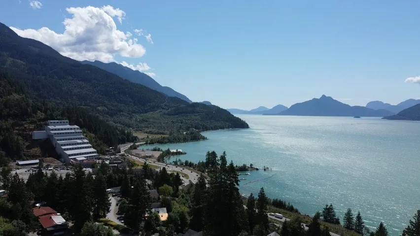 Water view with a mountain backdrop