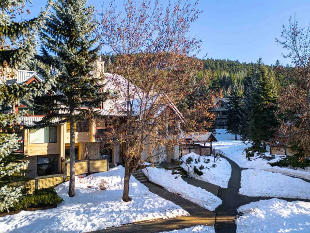 View of snow covered building