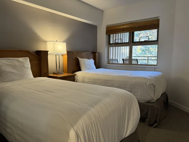 Bedroom with carpet and baseboards