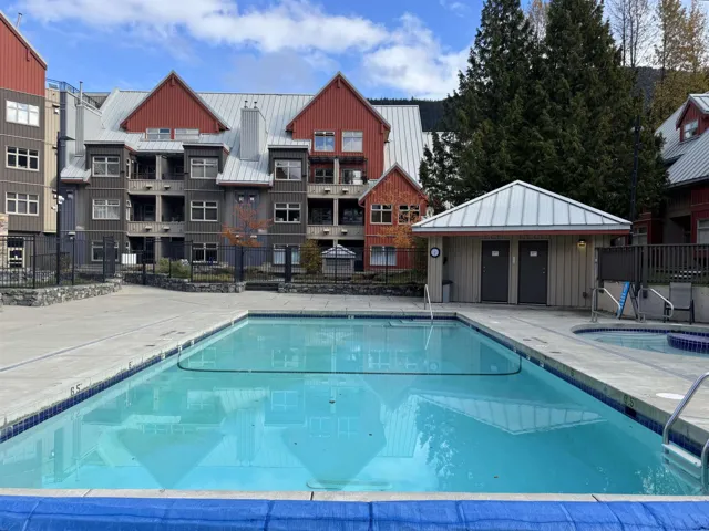 Community pool featuring a patio