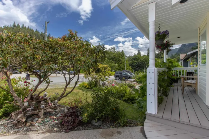 View of wooden porch