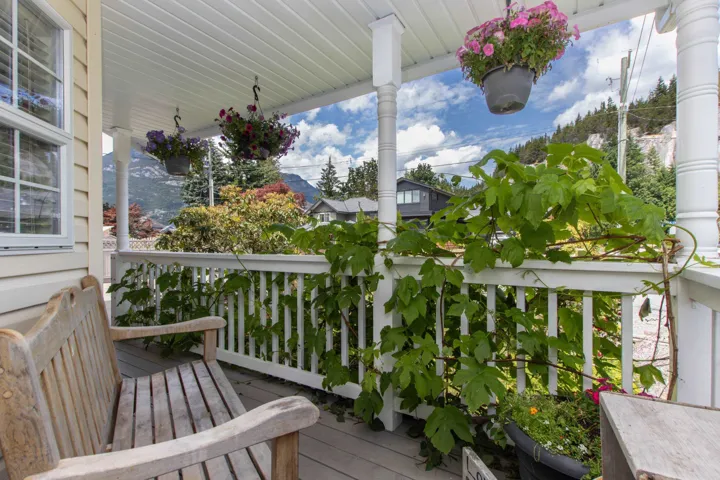 View of wooden porch