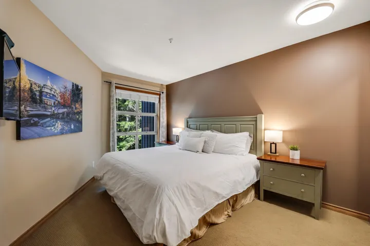 Bedroom featuring carpet
