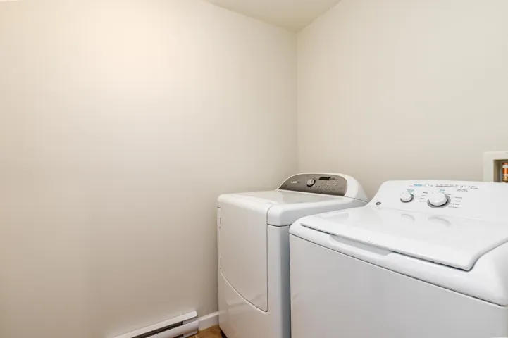Laundry area with washing machine and dryer