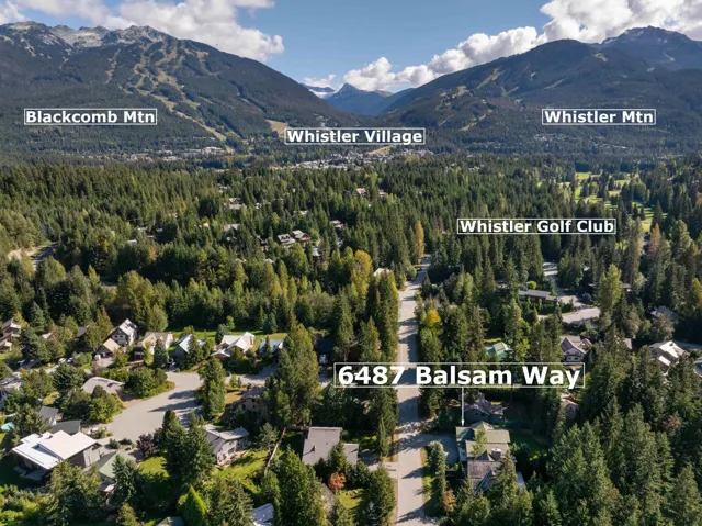 Aerial view of property and surrounding area featuring a mountain backdrop and a forest