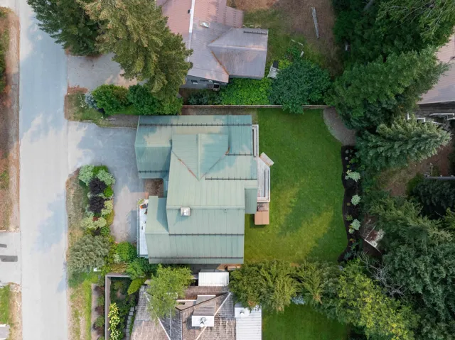 View from above of property