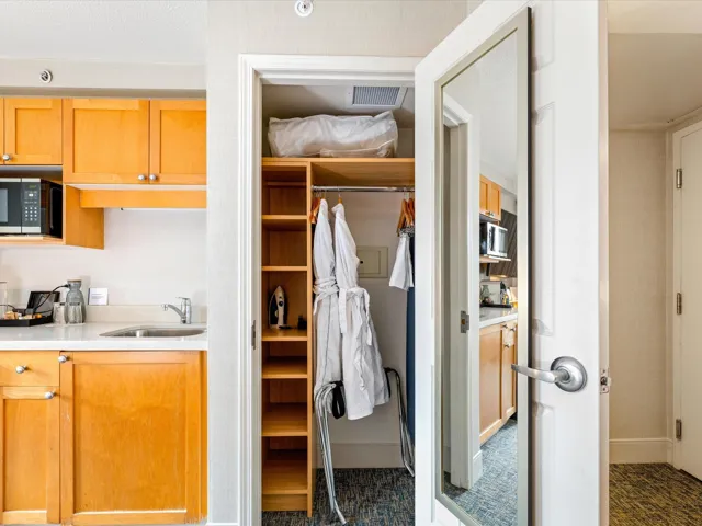 Interior space with a sink and visible vents