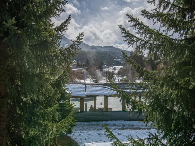 Property view of water with a mountain view