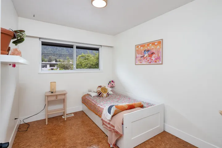 Bedroom with baseboards