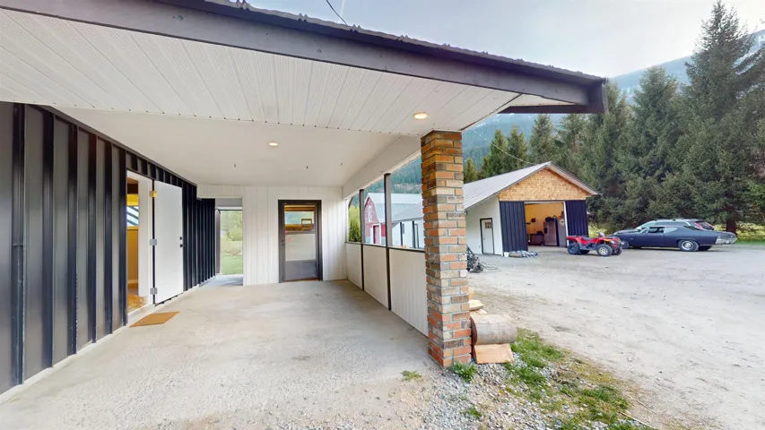 Exterior space with a carport