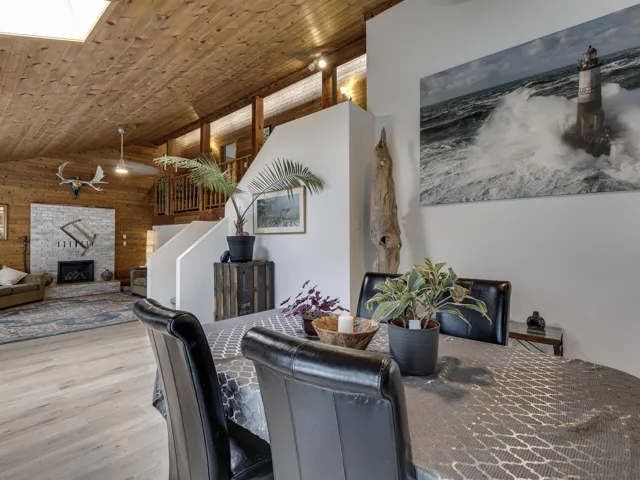 Skylight in the living room area