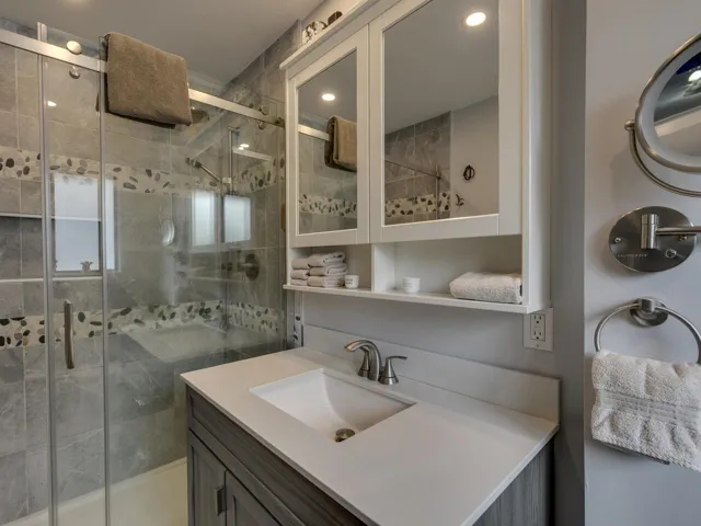 Renovated primary bathroom