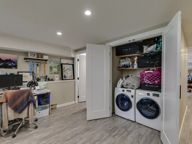 Laundry in the 1 bedroom in-law suite