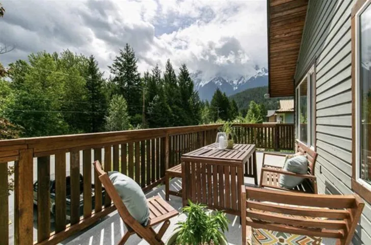 View of wooden terrace