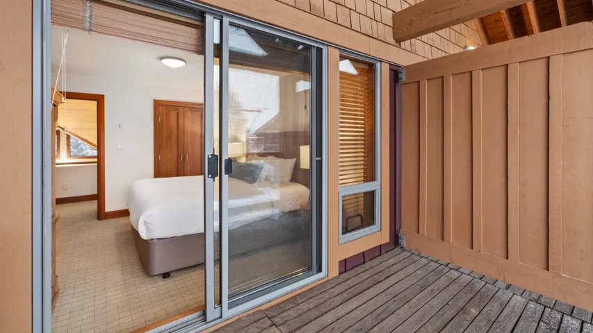 Balcony off primary bedroom.