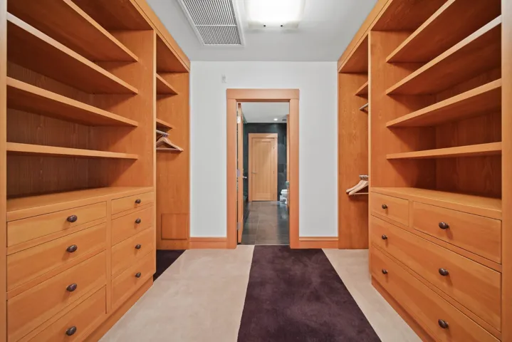 View of spacious closet