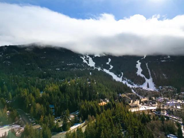 View of mountain feature with a view of trees