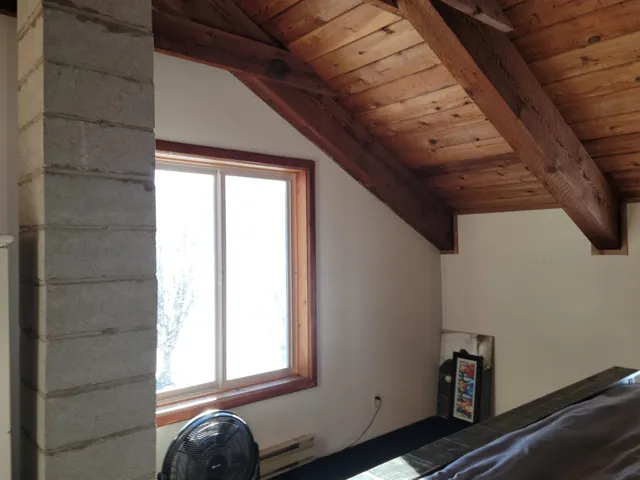 Master bedroom with view