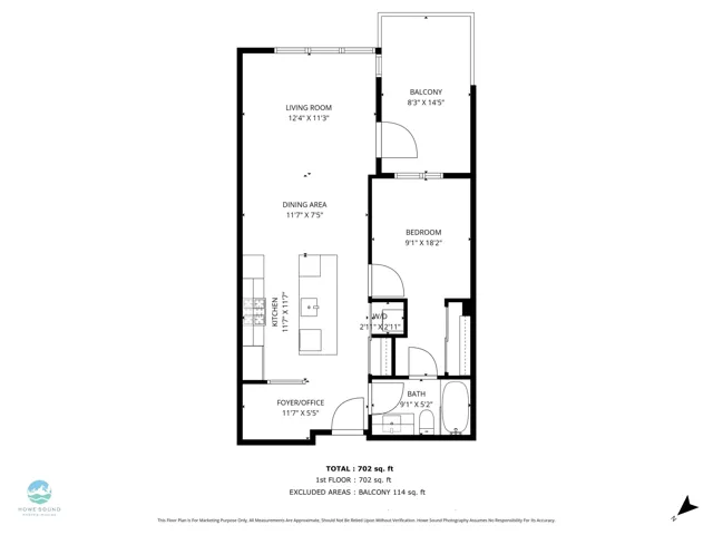 View of floor plan / room layout