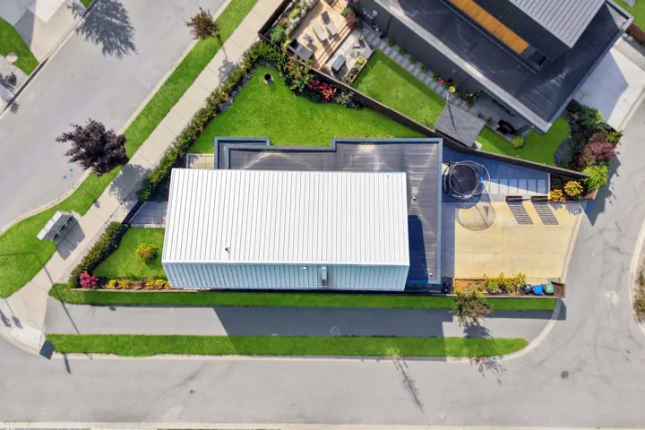 View from above of property