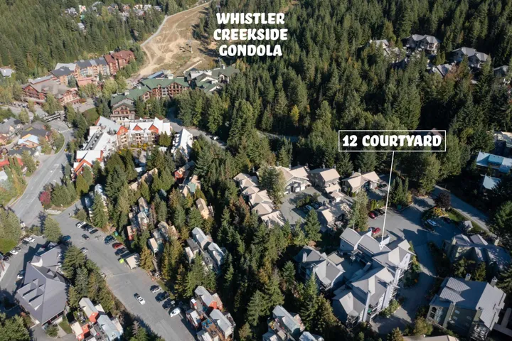 Aerial overview of property's location with nearby suburban area