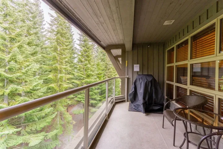 Balcony with a grill