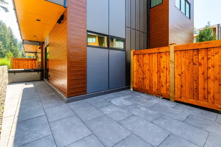 Gate with a patio