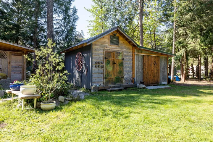 View of outbuilding featuring an outbuilding