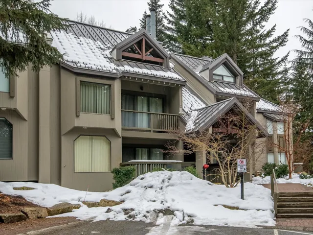 View of snow covered property