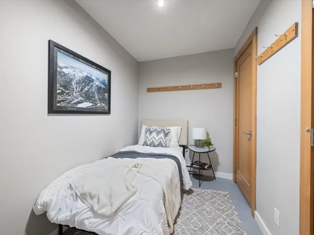 Bedroom featuring baseboards