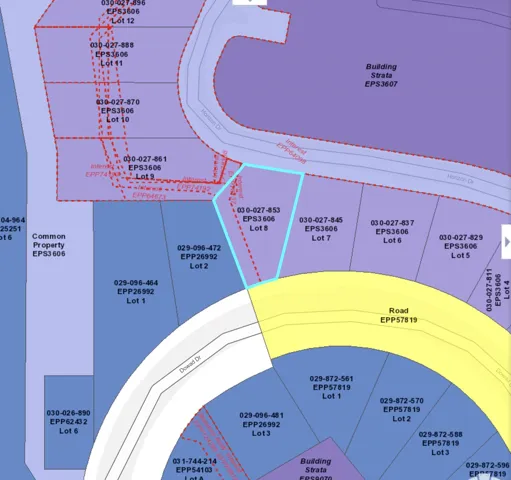 Map of parcels