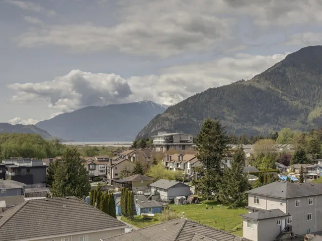 Mountain view featuring a residential view